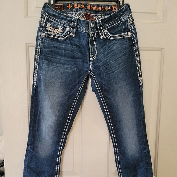 Rock Revival Denim - Rock Revival Abree Easy Skinny Stretch Jean 27, Mid-Rise